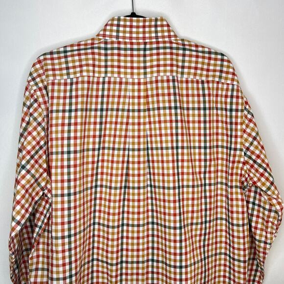 Mens Checkered Multicolor Southern Point Co Button Down Size Medium - Picture 8 of 10